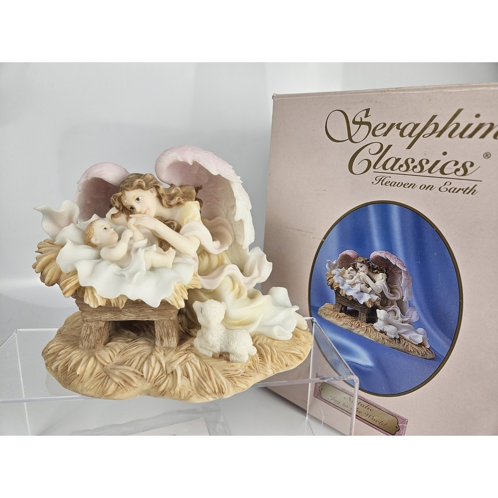 Seraphim Angel Natalie Joy to the World Baby Jesus Lamb #84386 Original Box - Picture 1 of 11